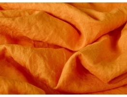 Audums "Orange" ar burzījuma efektu (stone wash) 100% lins